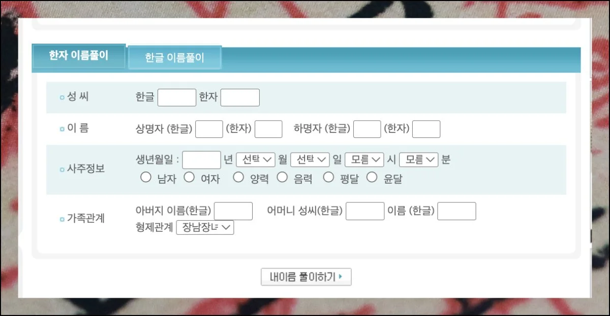 (3) 필수 정보 입력하기