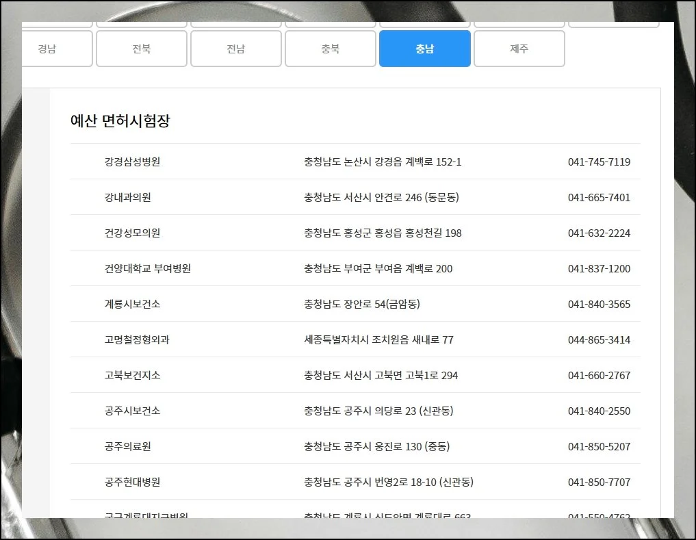 (4) 전국 지정병원 정보 한눈에