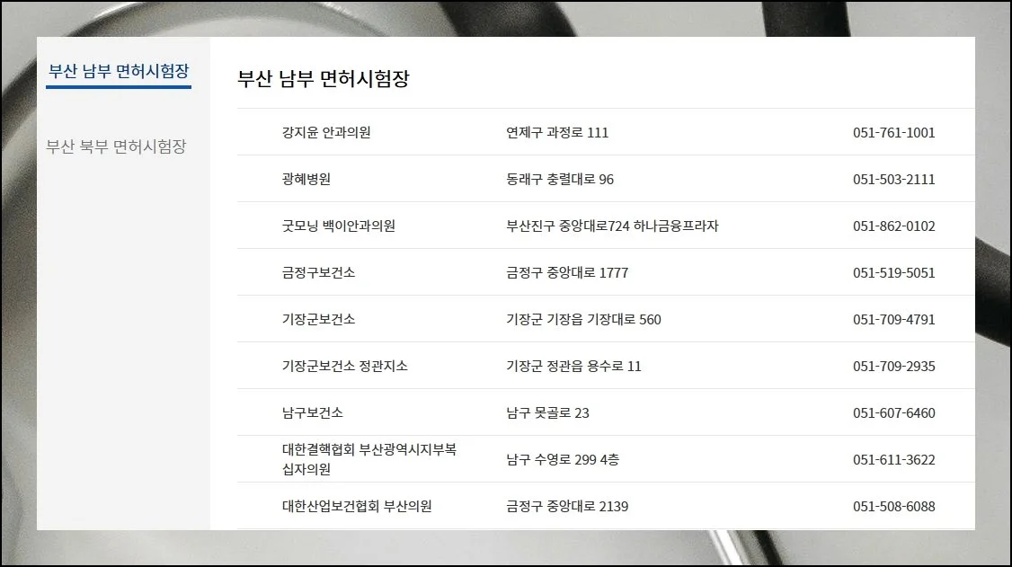 (1) 검사 필수 시기와 선택지