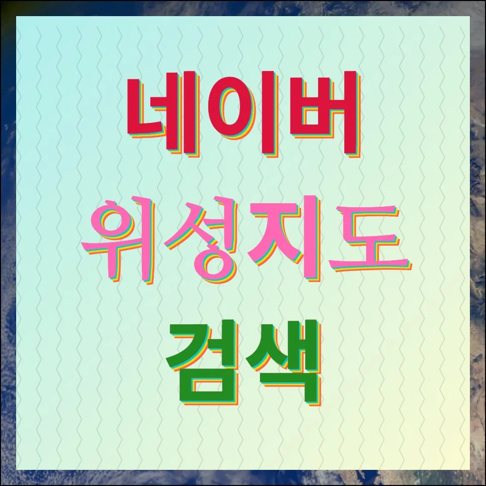 네이버 위성지도 검색 기능 활용하기