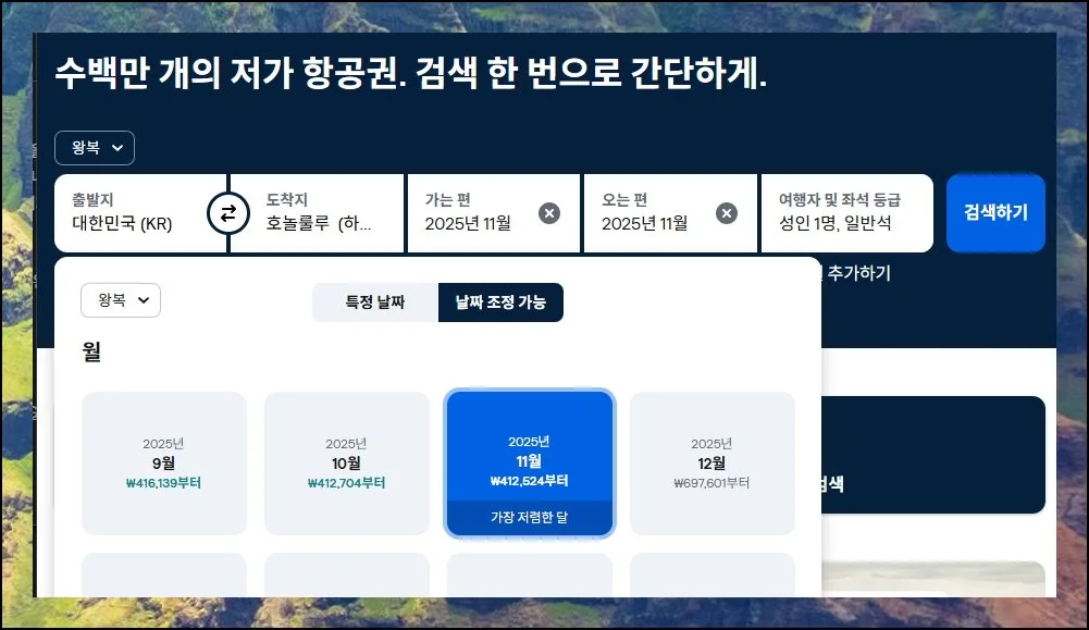 (3) 효율적인 항공권 검색 노하우