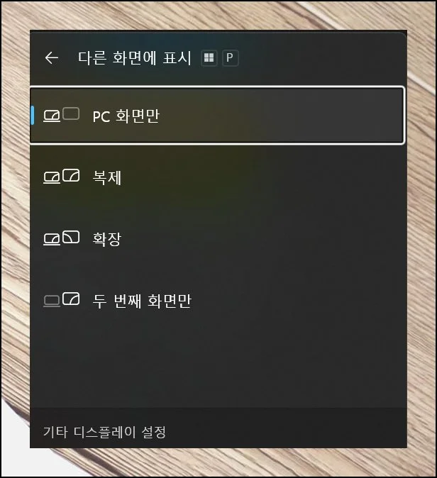 (4) 모니터 출력 설정 조정