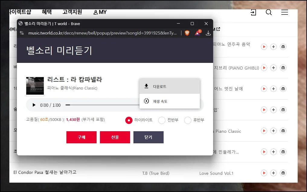 (6) 장르 기반 검색 활용