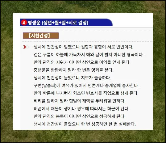 토정비결 무료 2021 정확도 높은 곳 이용하기 (11)