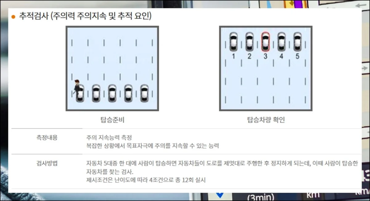 (2) 인지능력 확인 테스트
