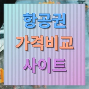 항공권 가격비교사이트 최저가 요금찾기