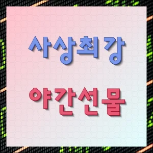 사상최강 야간선물 실시간 무료확인